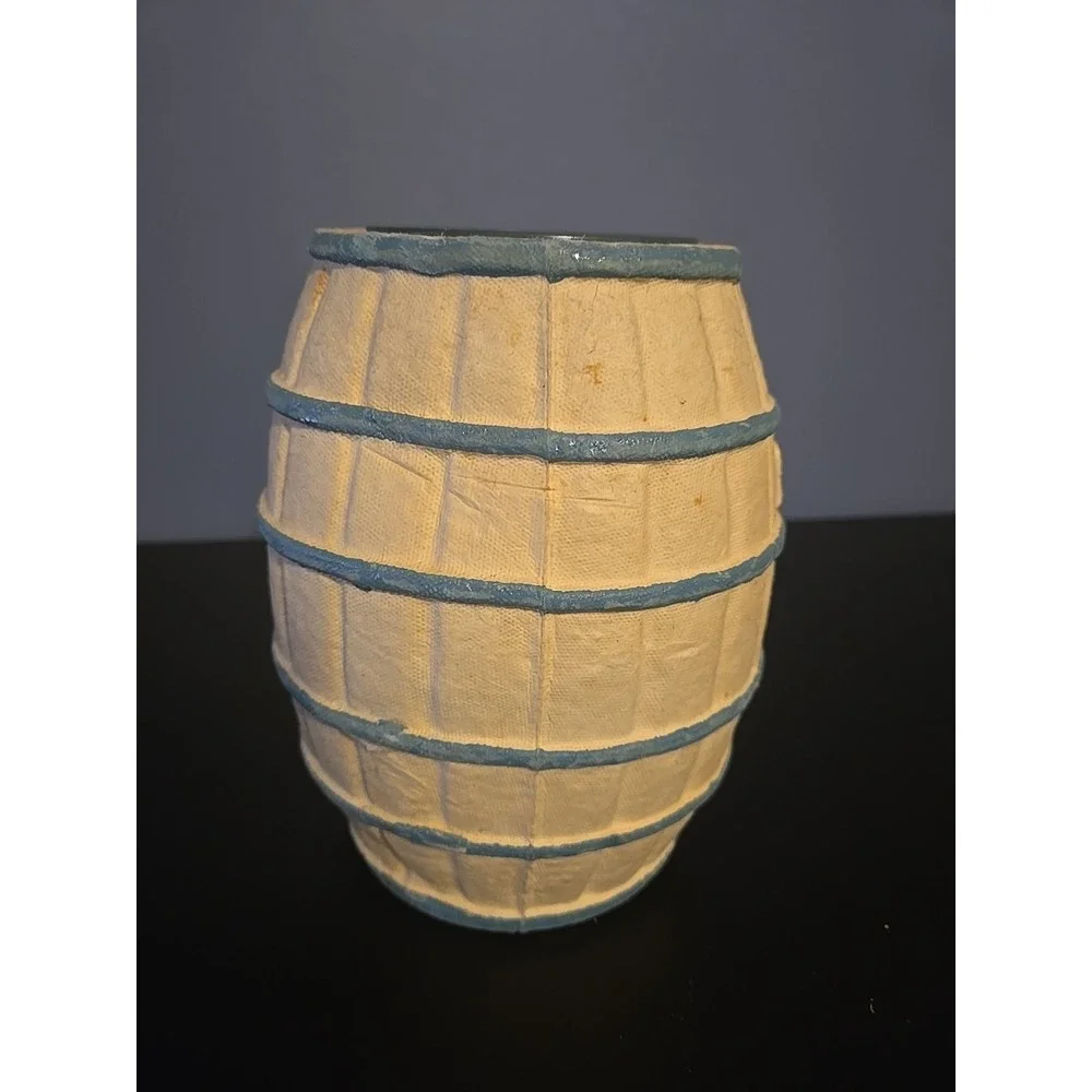 Vintage James Saltwater Taffy Coin Barrel Piggy Bank Atlantic City‎ NJ